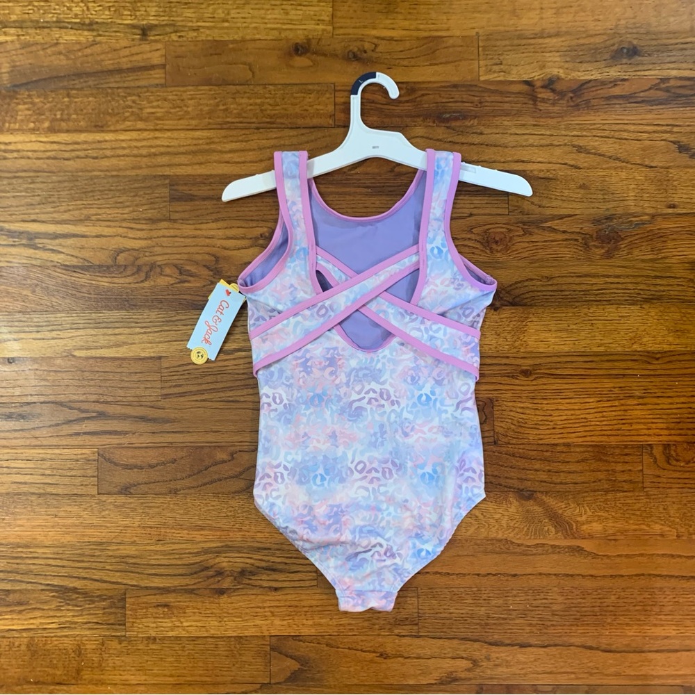 Girls Gymnastics Leopard Print Pull-On Leotard Cat & Jack Pink & Purple 
NWT NEW